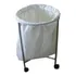 Suporte De Hamper Inox Com Saco Em Algodão Crú