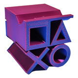 Suporte De Mesa Controle Ps5 Ps4 Bicolor Ps 5 Impressão 3d Cor Azul