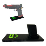 Suporte De Mesa Expositor Pistola Hi capa Dvc Airsoft