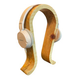 Suporte De Mesa Headphone  Headset Gamer Em Madeira