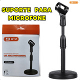 Suporte De Microfone Byz Mesa Pedestal Articulado Microfones Studio Youtuber Portátil Podcast Home Office