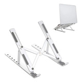 Suporte De Notebook Articulado Aluminio Dobrável Ergonomico Homegoods Cor Cinza