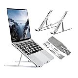 Suporte De Notebook Laptop Ajustável De Alumínio Base P Computador Riser Ipad Macbook Air Pro Compatível Com HP Lenovo Dell Samsung Positivo 10 A 17 Polegadas Celular Tablets Globi IM 