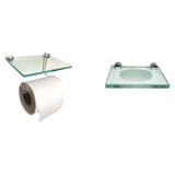Suporte De Papel Higienico 6mm Saboneteira Concava Reta