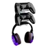 Suporte De Parede 2 Controles Headset Xbox One Ps2 Ps3 Ps4