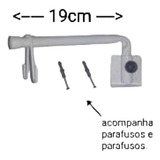 Suporte De Parede Articulado Para 2 Bolsa Soro Bco Epóxi 