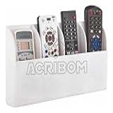 Suporte De Parede Em Acrílico Branco Para Controle Remoto De TV Ou Ar Condicionado Porta Controle Remoto Suporte Para 4 Controles Acribom