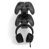 Suporte De Parede P 2 Controles Xbox One S Headset Gamer
