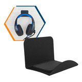 Suporte De Parede P Headset Headphone Fone Em Metal Preto