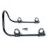 Suporte De Parede Para 02 Bicicletas Com Alça Horizontal Cor Preto