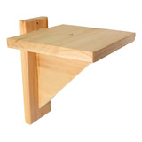 Suporte De Parede Para Caixa De Abelha Jataí 12x12 Eucalipto
