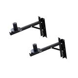 Suporte De Parede Para Caixas De Som- 2 Unidades- Até 35 Kg- Ajustável- Aço- Preto