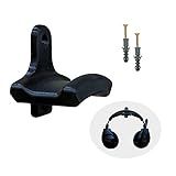 Suporte De Parede Para Fone De Ouvido Parafusos Cor Preto