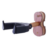 Suporte De Parede Para Violino De Madeira E Tela De Bloqueio
