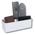 Suporte De Parede Quadruplo Controle Remoto Carteira Celular Artbox3d Cor Branco