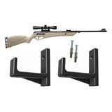 Suporte De Parede Rifle Espingarda E Carabina De Pressão