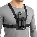 Suporte De Peito Colete Para Celular Câmera GoPro Ajustável Peitoral Tomóvi