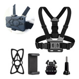 Suporte De Peito Para Celular E Cameras De Açao Gopro Sjcam