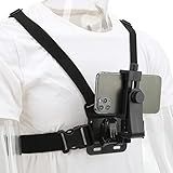 Suporte De Peito Para Celular Suporte De Alça De Arnês Com Clipe De Telefone Para Ciclismo Ao Ar Livre Vlogging Compatível Com DJI Osmo Câmeras De Ação