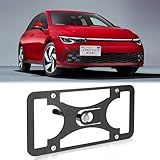 Suporte De Placa De Carro Para Para Choque Dianteiro Compatível Com Volkswagen GTI E Golf R 2022 2023 Sem Broca Molduras Para Placa De Carro Gancho De Reboque Kit De Montagem De Suporte De Placa