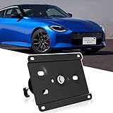 Suporte De Placa De Licença Frontal Sem Perfuração Para Carro Para Choque Dianteiro Gancho De Reboque Adaptador De Suporte Serve Para Nissan Frontier 3 Geração D41 Titan XD 2 Geração A61