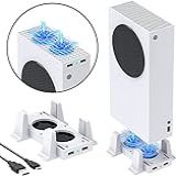 Suporte De Resfriamento TwiHill Para Xbox Series S Acessório De Docking Station Para Sistema De Cooler De Ventilador De Resfriamento De Dupla Função
