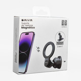 Suporte De Telefone Celular Veicular Magnético Para Painel Parabrisa Saída De Ar Ímã Magsafe Qi2