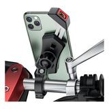 Suporte De Telefone De Ciclismo De Aço Inoxidáveldiagonal Cor Estilo Espelho Retrovisor