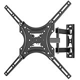 Suporte De TV Articulado Duplo 26 A 55 Polegadas Ajuste Livre Rotação 360- E Ajuste Horizontal 180- Suporta Até 20kg Revestimento Anti-Ferrugem E Alta Resistência