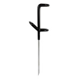 Suporte De Vara Emborrachado Tamba 8mmx35cm Preto
