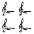 Suporte De Violão De Parede Violão ,baixo,clave De Sol