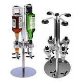 Suporte Dispenser Dosador De Bebidas Drink Bar 4 Garrafas