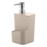Suporte Dispenser Para Detergente Em Plastico De 650ml Ou Cor Bege