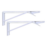 Suporte Dobrável Par 30cm Tampo Mesa Mao Francesa