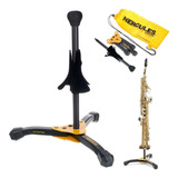 Suporte Dobravel Profissional Sax Soprano Hercules Ds531bb