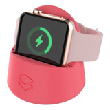 Suporte Dock Base Relógios Compatível Applewatch Carregar Cor Rosa