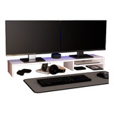 Suporte Dois Monitor Gamer Mesa Setup Home Office 1 Metro D