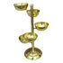 Suporte Dourado Latão Para Frutas Drink Bartenders 5 Cumbuca