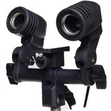 Suporte Duplo Articulado Universal Soquete E27 Iluminação