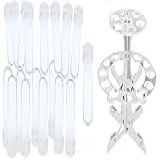 Suporte Duplo Com 18 Tubetes Acrílicos 13cm Com Tampas Plásticas Para Temperos Ou Mimos Lembrancinhas Porta Treco Doces E Guloseimas Decoraçao De Mesa E Festas Natural Transparente 