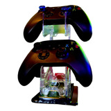 Suporte Duplo Controle Videogame Acrílico Gamer Ps4 Ps5 Xbox