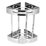 Suporte Duplo De Canto P Banheiro Aço Inox Resistente 36cm