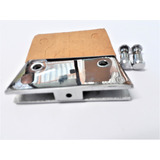 Suporte Duplo Horizontal Para Vidros Blindex 3002 Cromo