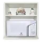Suporte Duplo Micro ondas Forno Elétrico Prateleira Branco