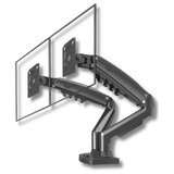 Suporte Duplo Onistek On f180 P 2 Monitor Tv Mesa Articulado A Gás Pistão Cor Preto