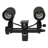Suporte Duplo P Sombrinha C Soquete P Luz Contínua