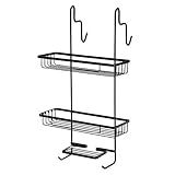 Suporte Duplo Para Box Arthi Praticidade Moderna Instalação Sem Furos Organização De Higiene Durabilidade Garantida Design Sofisticado Aço Resistente Banheiro Funcional