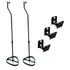 Suporte E Pedestais Home Theater - Kit Universal - Preto