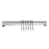Suporte Em Barra 40cm Com 6 Ganchos Aço Inox Brinox