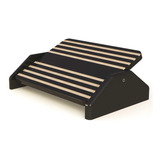 Suporte Ergonomico Apoio Para Pés Mdf Preto Stalo